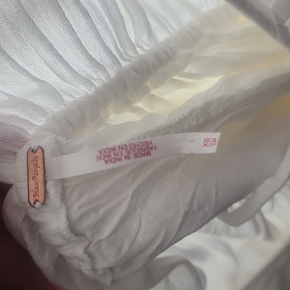 Nwt. Free people oversized lined white maxi dress beach cover up - Picture 7 of 8